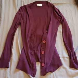 Maroon cardigan